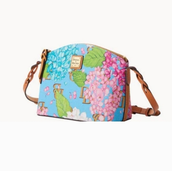 🔹️ Dooney & Bourke🔹️ Hydrangea Monogram  Crossbody Shoulder bag ✨️💕 - Picture 2 of 5